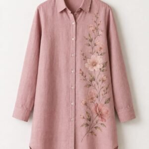 The Elara Floral Shirt Dress
